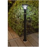 Lampadaire solaire galix g4595c - tres clairant - inox avec dtecteur - h93 cm - 1000 lumens