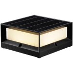 Lampadaire solaire � led pour l'ext�rieur lampe de colonne de cl�ture de cour ip54 abat - jour carr� ...