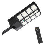 Lampadaire solaire led projecteur solaire tanche avec dtecteur de mouvement et tlcommande pour extrieur ...