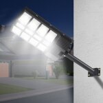 Lampadaire solaire led projecteur solaire tanche avec dtecteur de mouvement et tlcommande pour extrieur ...