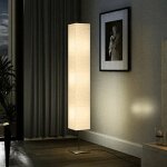 Lampadaire - support en acier - 170 cm - beige