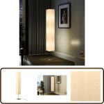 Lampadaire avec support en acier 170 cm beige - lampadaire - clairage intrieur - abat - jour beige ...