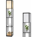 Lampadaire sur pied 1, 6m avec 3 etagères de rangement et abat - jour en tissu, style moderne pour chambre, ... Lampadaire sur pied 1, 6m avec 3 etagères de rangement et abat - jour en tissu, style moderne pour chambre, ...