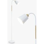 Lampadaire sur pied blanc anten vili pivot douille e27 max. 60w lampe de canap� moderne en m�tal avec ...