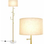 Costway - lampadaire sur pied salon 166, 5cm avec interrupteur au pied, lampe avec porte - manteau, 5 ... Costway - lampadaire sur pied salon 166, 5cm avec interrupteur au pied, lampe avec porte - manteau, 5 ...