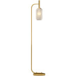 Lampadaire sur pied salon lampe sur pied avec abat - jour en verre textur� interrupteur � pied 29 x 25 ...