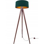 Lampadaire sur pied tripod en bois dor�