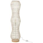 Lampadaire torsade en rotin  etta  101cm blanc