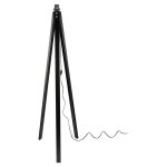 Lampadaire avec tr�pied en bois noir - deco mdl3010