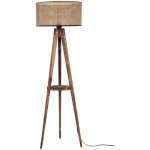 Cotecosy - lampadaire trpied en bois et toile sehbali