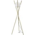 Lampadaire tr�pied en m�tal dor� glamy 55 x 155 cm