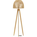 Rendez - vous déco - lampadaire trépied en rotin et bois de teck massif - corte Rendez - vous déco - lampadaire trépied en rotin et bois de teck massif - corte