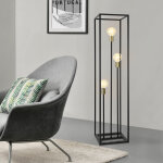 Lampadaire groningen m�tal 3 x e27 140 x 30 x 30 cm noir [ lux. pro