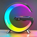 Lampe d'ambiance avec chargeur sans fil 15 w, lampe de table led intelligente, haut - parleur bluetooth, ...