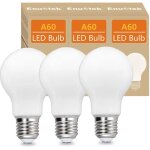 Enuotek - lampes ampoules boule a globe led e27 a60 8w avec culot a vis eclairage omnidirectionnel blanc ...