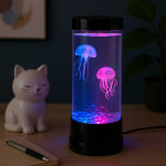 Lampe aquarium led avec 2 m�duses color�es ? �clairage multicolore ? changement automatique ? double ...