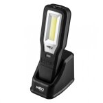 Lampe d'atelier led cob 550 lm + socle + chargeur