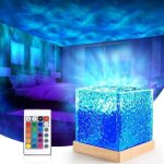 Lampe aurore ciel etoile, vague oc�anique projecteur galaxie, avec t�l�commande, lampe pour chambre?cadeau ...