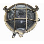 Lampe de bateau murale laiton verre cannel� � 14 cm ip44 maritim inoxydable g9 applique ext�rieure