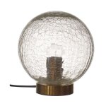 Lampe � poser boule 'lounge' 22cm transparent