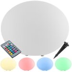 Lampe boule avec ampoule led et t�l�commande 12w 35 x 21, 5 cm