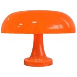 Lampe de bureau champignon - veilleuse pour chambre rechargeable - couleur orange