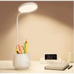 Lampe de bureau pour dortoir de bureau � domicile, petite lampe de bureau led rechargeable avec support ...