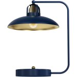 Lampe de bureau felix bleu marine / or 1xe27
