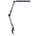 Lampe de bureau led, bras pivotant r�glable usb lampe de table avec pince noir, 3 modes d'�clairage, ...