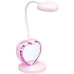 Lampe de bureau led pour jeune fille, lampe de bureau led rechargeable avec port de recharge usb et porte ...