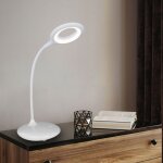 Lampe de bureau led variateur tactile lampe de chevet lampe de table flexible blanche, batterie câble ... Lampe de bureau led variateur tactile lampe de chevet lampe de table flexible blanche, batterie câble ...