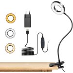 Lampe de bureau � pince 48 led flexible � 360�lampe lecture clipsable 3 modes d?�clairage &10 niveaux ...