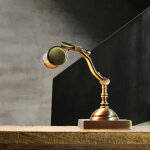 Licht - erlebnisse - lampe de bureau scrivania en laiton de couleur bronze clair au design vintage lampe ...