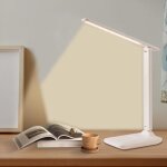 Lampe de bureau, lampe de table led, pliable 3 couleurs niveaux d'�clairage, usb charge, contr�le tactile, ...