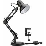 Lampe de bureau table led r�tro chevet m�tal lampe de lecture e27 sans illuminant noir