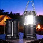 Lampe de camping led, lampe de camping pliable et �tanche, avec crochet, lampe de camping portable, adapt�e ...