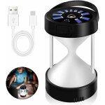 Lampe de camping solaire  led usb - c rechargeable avec indicateur de batterie - fixation magntique ...