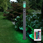 Lampe de chemin led avec dtecteur de mouvement lampadaire extrieur dimmable avec tlcommande borne ...