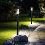 Lampe de chemin, lampe de terrasse, lampe d'extrieur, lampadaire industriel, lampe  pied en acier inoxydable ...
