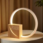 Lampe chevet 10w charge usb, r�veil tactile, 3 niveaux luminosit�, aide sommeil b�b� / adulte