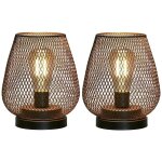 Lampe de chevet design pile lampes de table d'extérieur ensemble de 2 lampes de table à cage en métal ... Lampe de chevet design pile lampes de table d'extérieur ensemble de 2 lampes de table à cage en métal ...