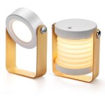 Lampe de chevet dimmable touch light, lampe de chevet avec table de nuit portable safe night light