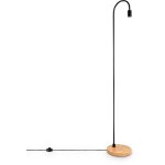 Paco home - lampe � poser chevet e14 lampadaire minimaliste scandinave e27 pied bois lampadaire, noir ...