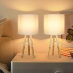 Lampes de chevet gbly ensemble de 2 lampes de chevet pour le salon - chambre  coucher, petites lampes ...