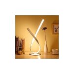Lampe de chevet en led spirale 12w blanc chaud protection des yeux luminosit, led lampe de table / clairage ...