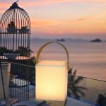 Lampe de chevet led tactile  luminosit variable - lampe de bureau sans fil avec batterie, abat - jour ...