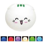 Lampe de chevet led tactile rgb en silicone souple pour chat, id�ale pour les enfants