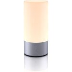 Lampe de chevet led, veilleuse tactile � intensit� variable blanc chaud, lampe de nuit � changement de ...