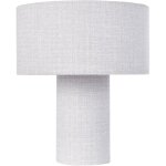 Beliani - lampe de chevet moderne avec abat - jour tambour en tissu coton et lin gris malips Beliani - lampe de chevet moderne avec abat - jour tambour en tissu coton et lin gris malips