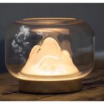 Lampe de chevet lampe de table cr�ative, aquarium en verre lampe de chevet simple et dynamique lampe ...